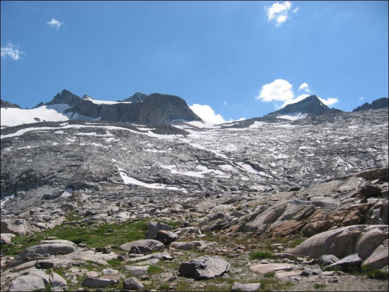 2005-08-20 Lyell (52) look back up the slabs